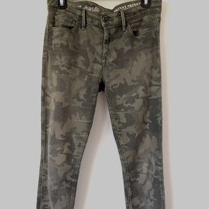 Madewell camo skinny skinny ankle jeans